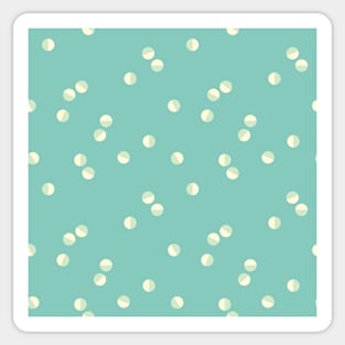 Scattered Dots Minimalist Geometric Pattern - Cute Pastel Teal Sticker